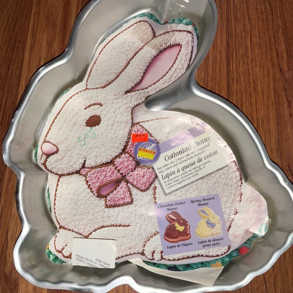 Wilton Bunny Cake Pan - Pink and White